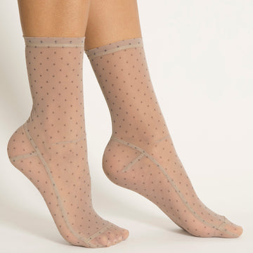 Darner Mini Dots Mesh Socks - Darner Socks 