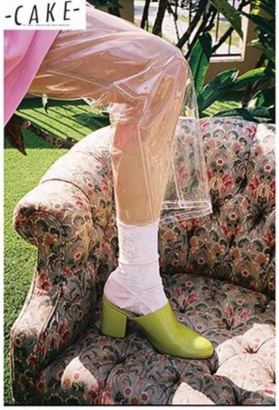 Darner Pink Velvet Socks In Cake Magazine