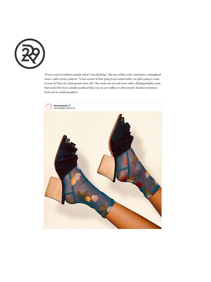 Darner Socks Featured in Refinery29 UK