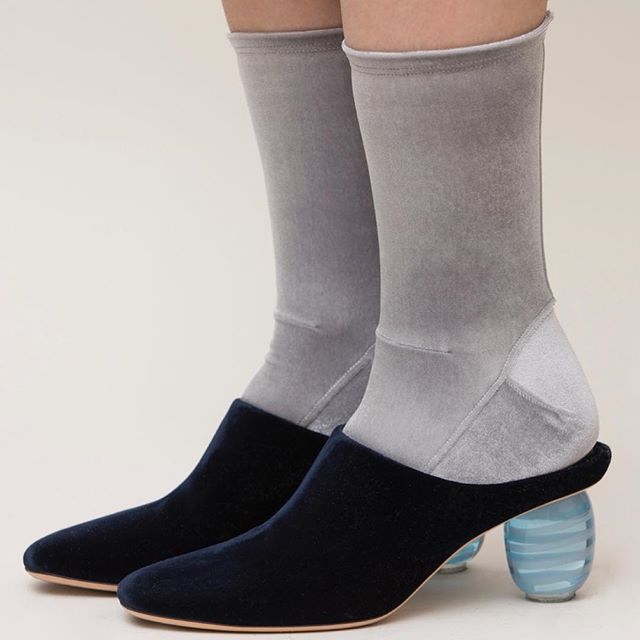 Darner Gray Velvet Socks - Darner Socks 