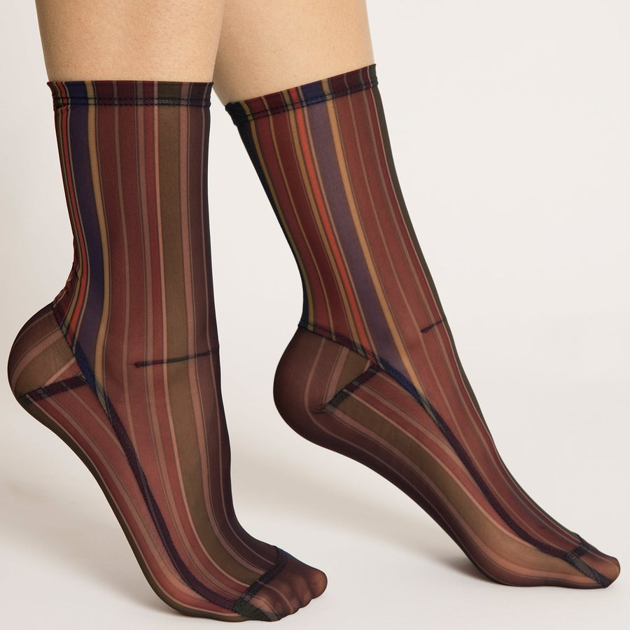 Darner Saturn Stripes Mesh - Darner Socks 