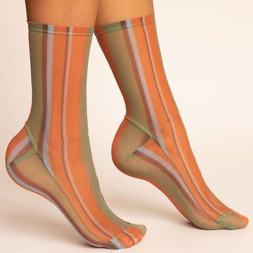 Darner Capri Stripes Mesh Socks