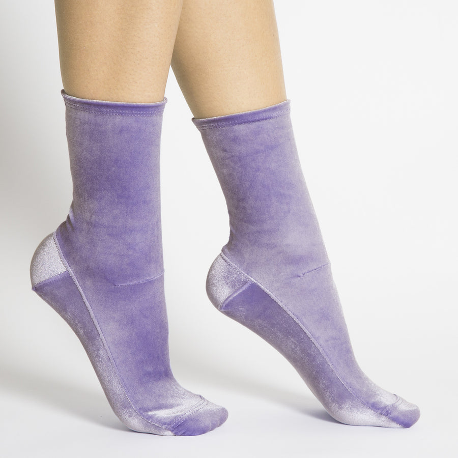 Darner Lavender Velvet Socks - Darner Socks 