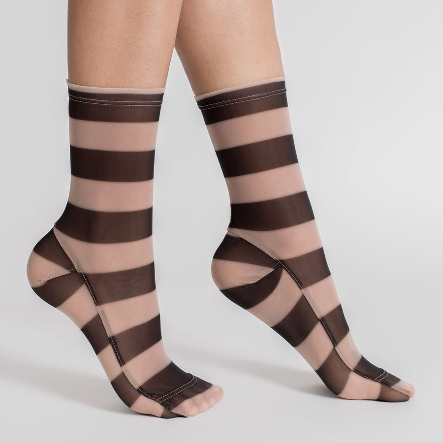 Darner Stripes Mesh Socks - Darner Socks 