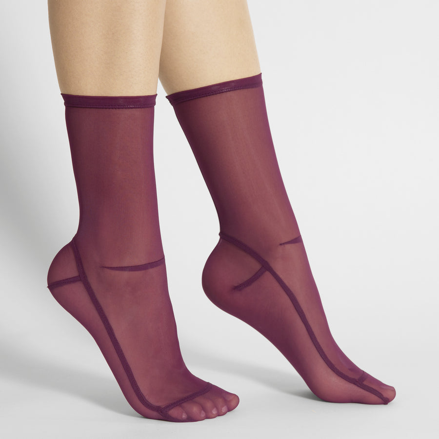 Darner Violet Mesh socks - Darner Socks 