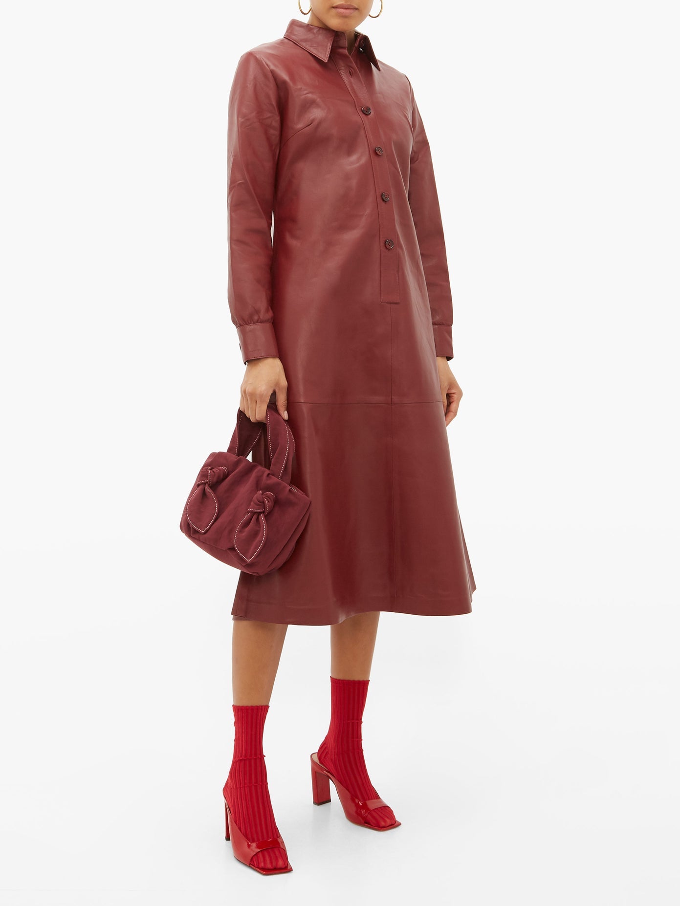 Darner Red Ribbed Velvet socks – Darner Los Angeles